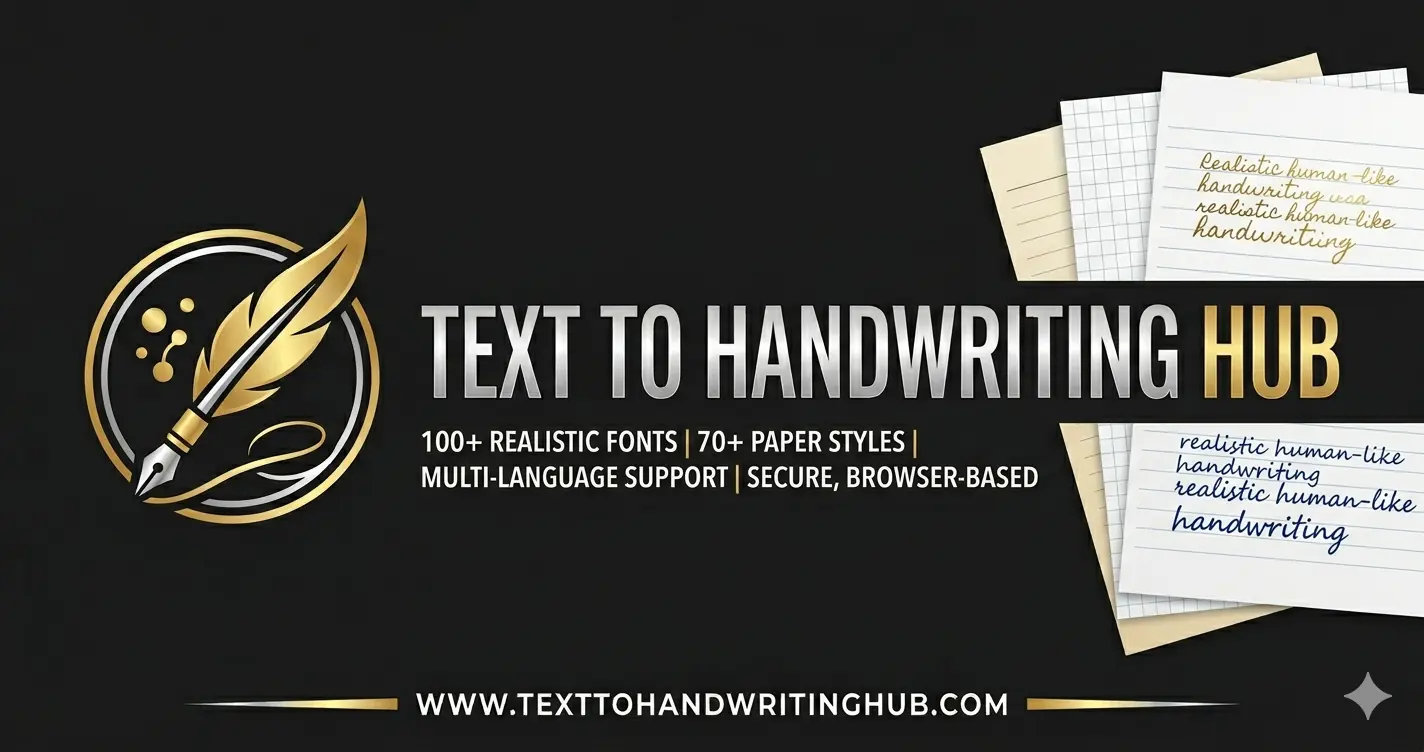 AI Text To Handwriting Converter PDF & PNG Tool