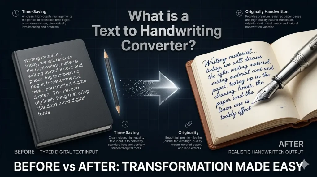 text to handwriting converter 2 Text to Handwriting Converter transforming typed text into realistic handwriting